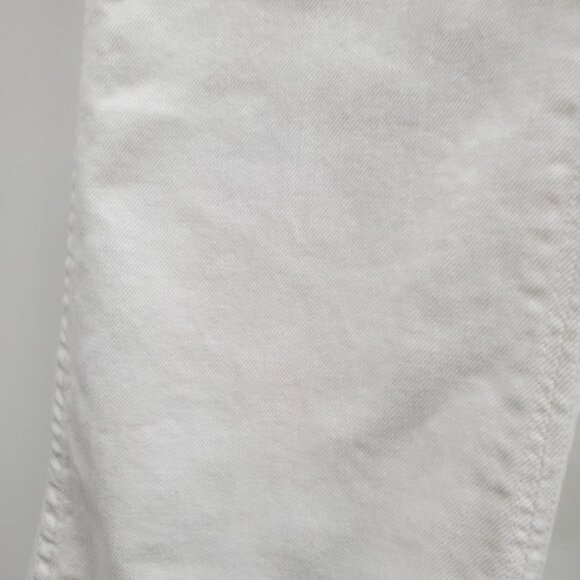 Hudson Women's White Denim Low Rise Flap Pocket Flare Leg Jeans USA Made Size 28 - Picture 7 of 9